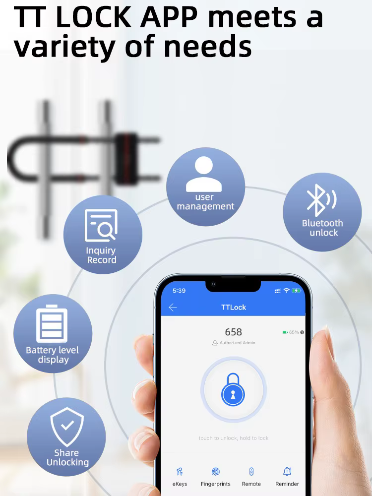 RAYKUBE étanche Bluetooth APP contrôle serrure de vélo électronique en forme de U