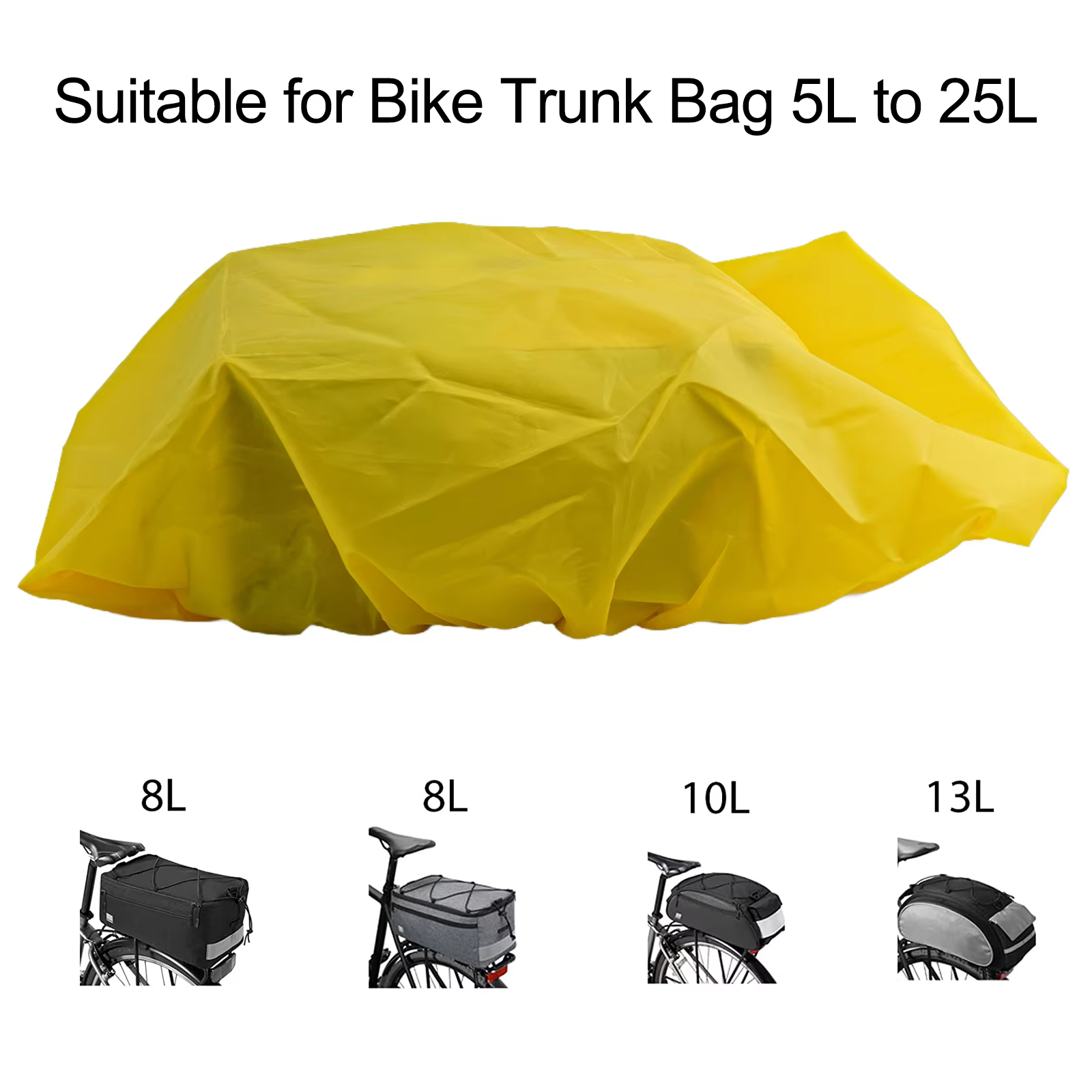 Housse de protection en caoutchouc pour porte-bagages arrière de vélo de route et VTT