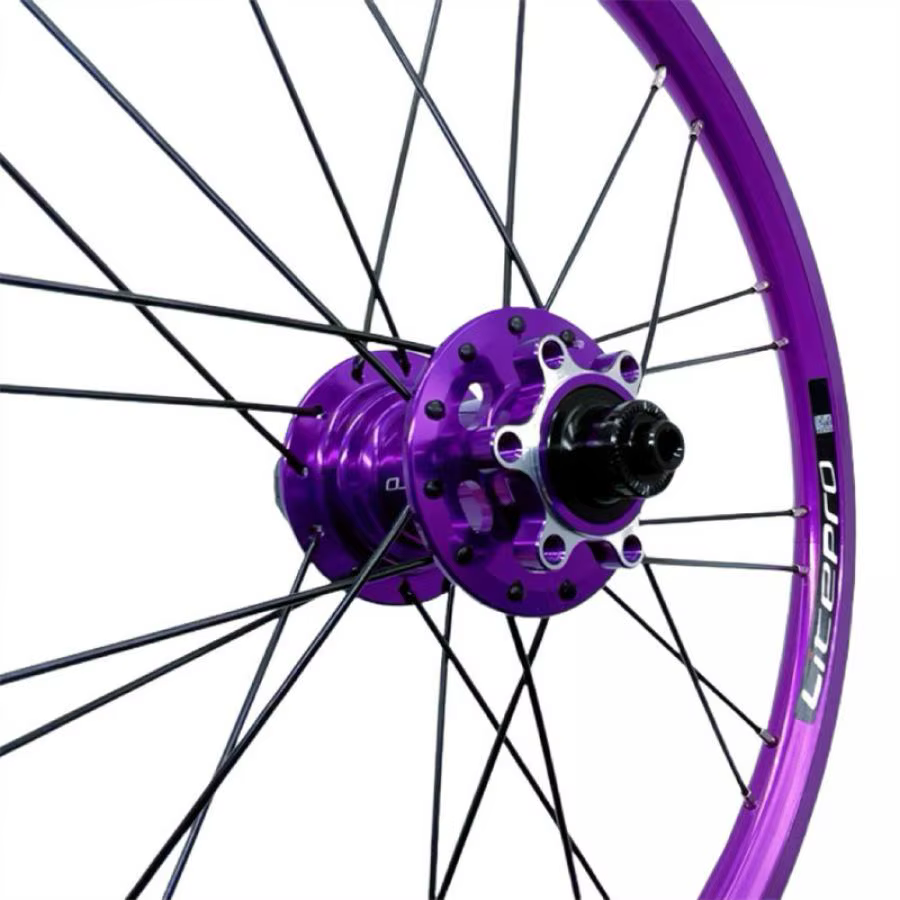 Litepro 16 pouces vélo pliant 349 frein à disque roues en alliage d'aluminium 6 roulements roue 8/9/10/11 vitesses pour Fnhon/Dahon