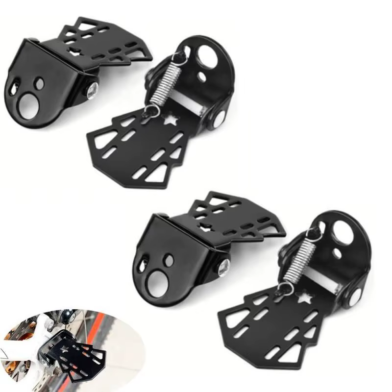 Repose-pieds pliables pour siège arrière de vélo