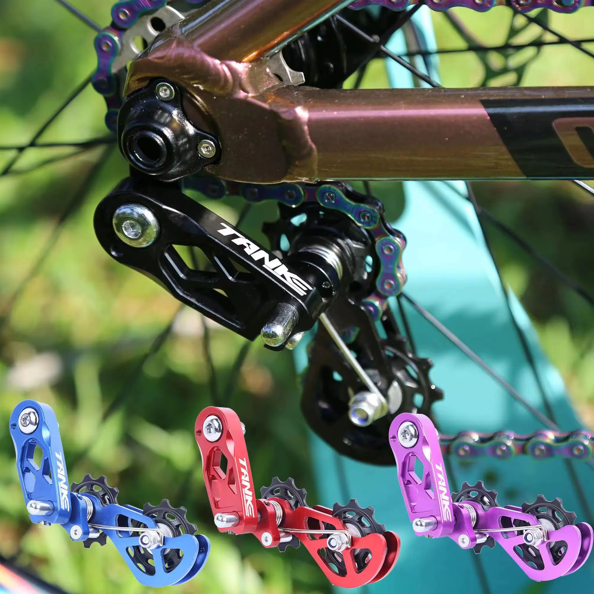 TANKE MTB Dirt Jump Single Speed Mountain Bike Chain Tensioner XC DJ AM DH
