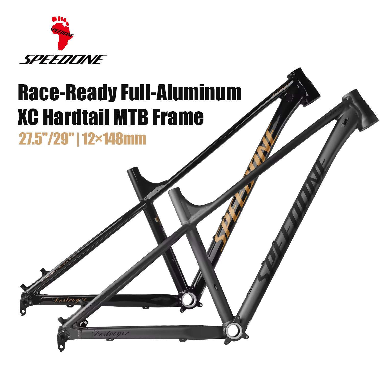 Cadre de vélo Racetrack conique ultraléger
