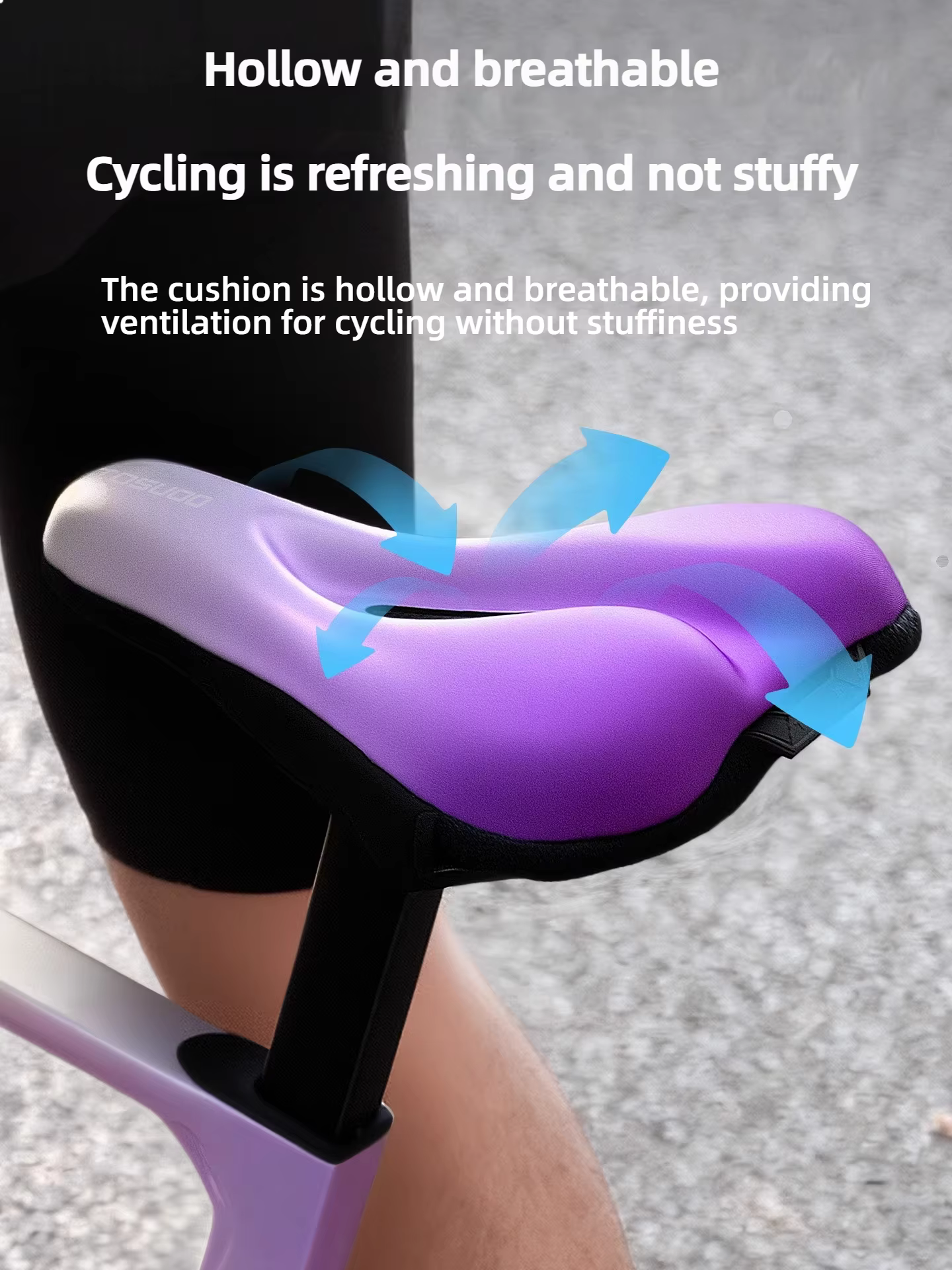 Siège de vélo TOSUOD avec absorption des chocs apaisante