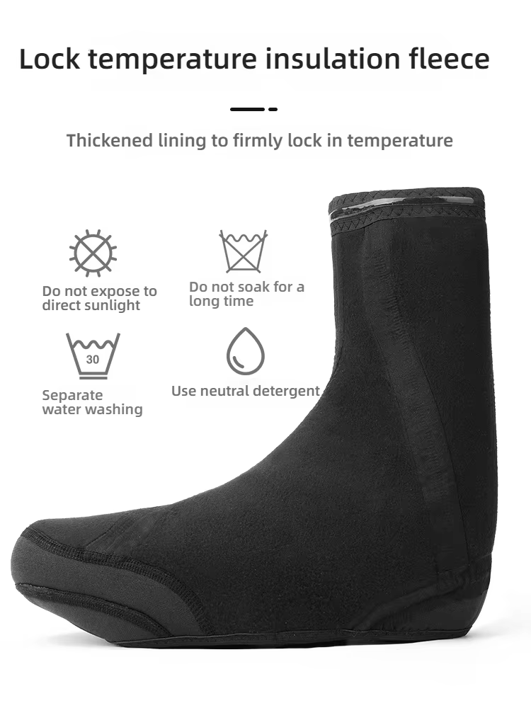 TOSUOD hiver imperméable à l'eau couvre-chaussures de cyclisme réfléchissant thermique élastique