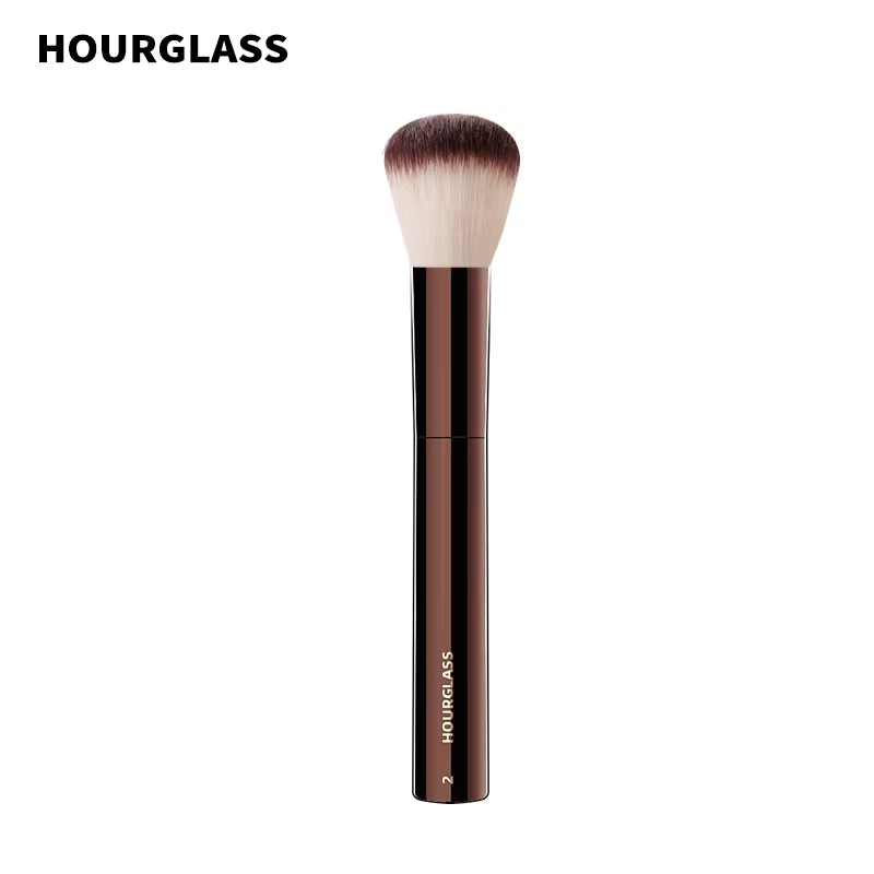 Pinceau de maquillage sablier-pinceau de fond de teint/blush No.2, en Fiber douce et respectueuse de la peau, Design de mode, brosse simple pour le visage