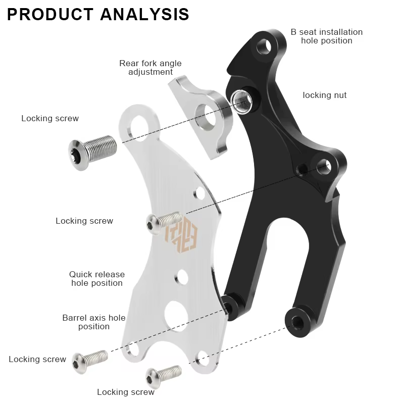 RIDERACE adaptateur de frein à disque de vélo cadre vtt convertisseur de montage