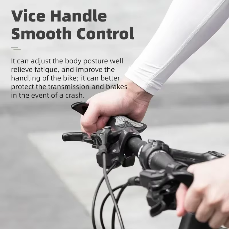 1 paire de poignées de guidon de vélo ergonomiques antidérapantes