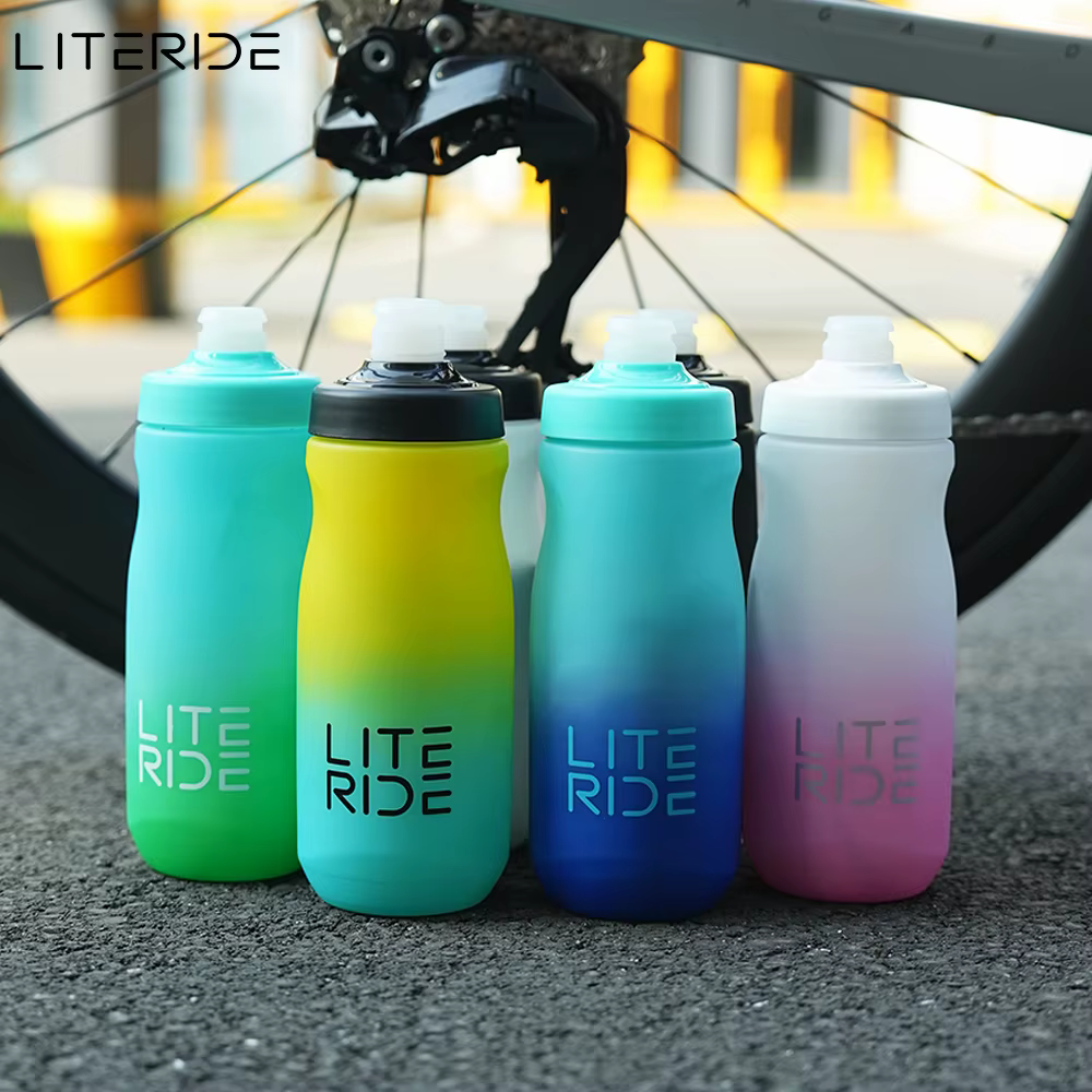LITERIDE bouteille d'eau de vélo 610/710ML PP tasse de sport bouilloire de cyclisme Camping en plein air randonnée