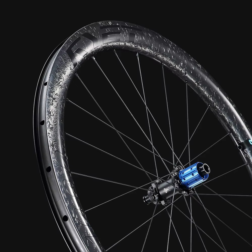 RYET gravier carbone vélo roues 52T Super léger 1280g moyeux en céramique pilier rayons Tubeless prêt