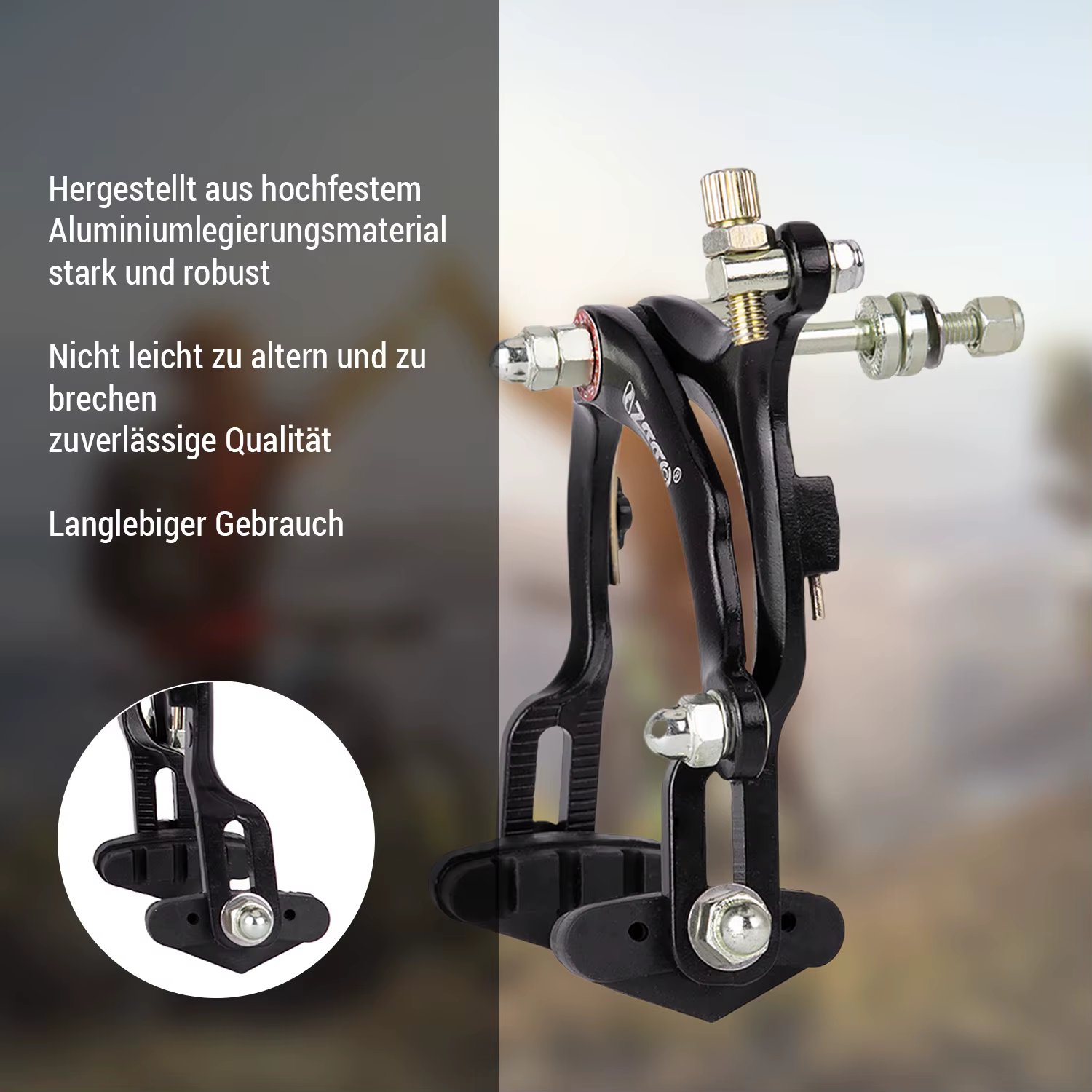 Pince de frein à bras long en aluminium pour vélo