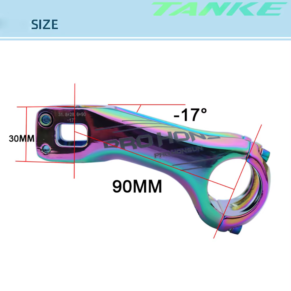 PROHONSUN Tige de vélo de montagne VTT en alliage d'aluminium CNC anodisé