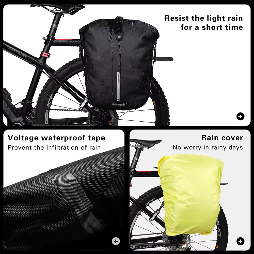 Sacoche et sacoche de vélo Rhinowalk 100% entièrement imperméables