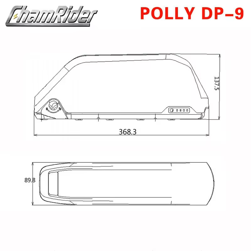 ChamRider-Polly-Boîtier de batterie pour vélo électrique 6