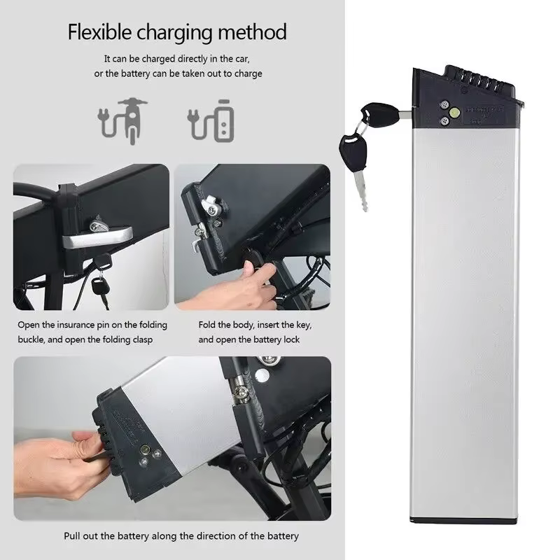 Batterie de vélo électrique pliante 48V 10Ah 12Ah 14Ah 16Ah Amp DCH 006 pour Samebike LO26 20LVXD30 XP2.0 Batteries