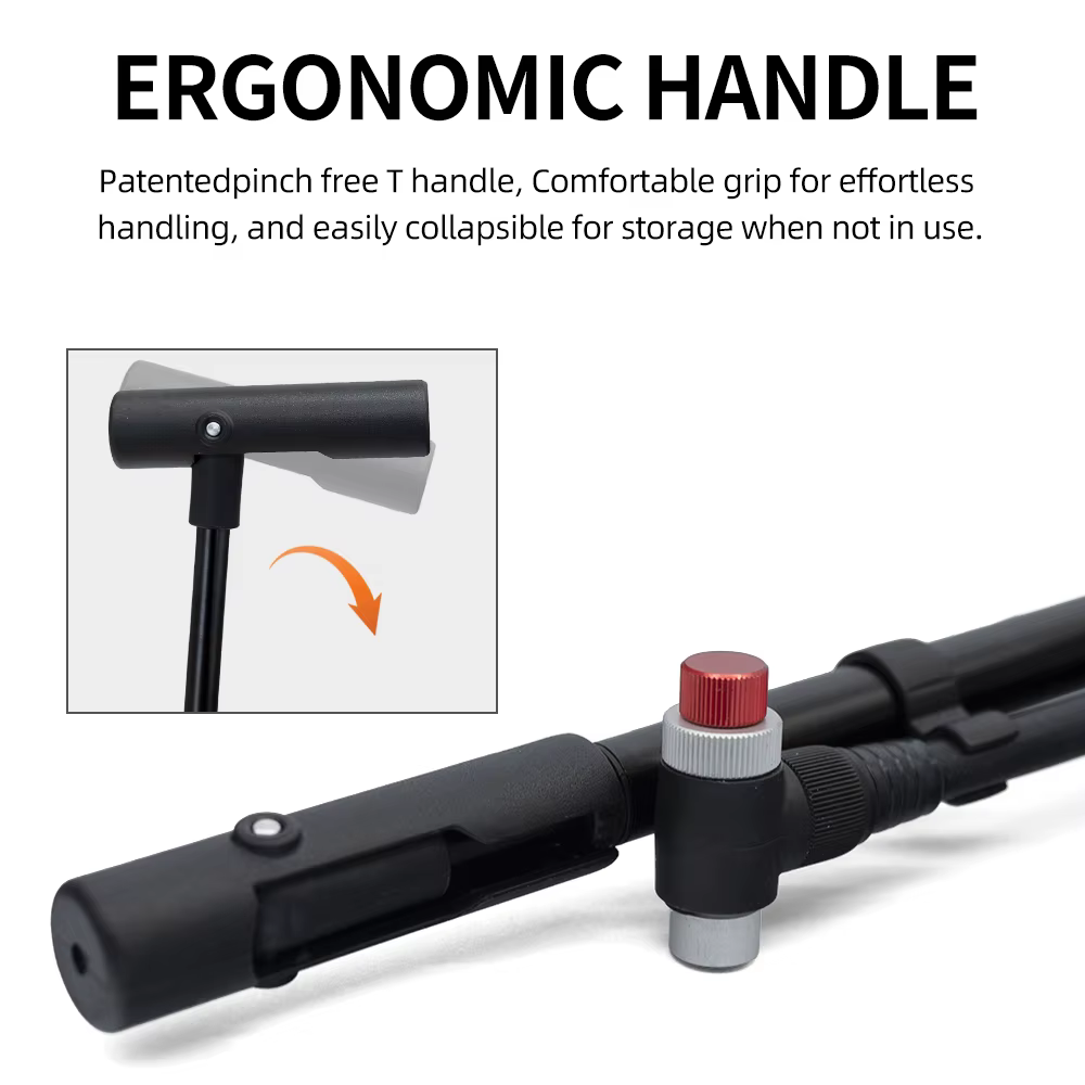Pompe à air de vélo Portable haute pression 350psi avec jauge pour fourche et Suspension arrière amortisseur