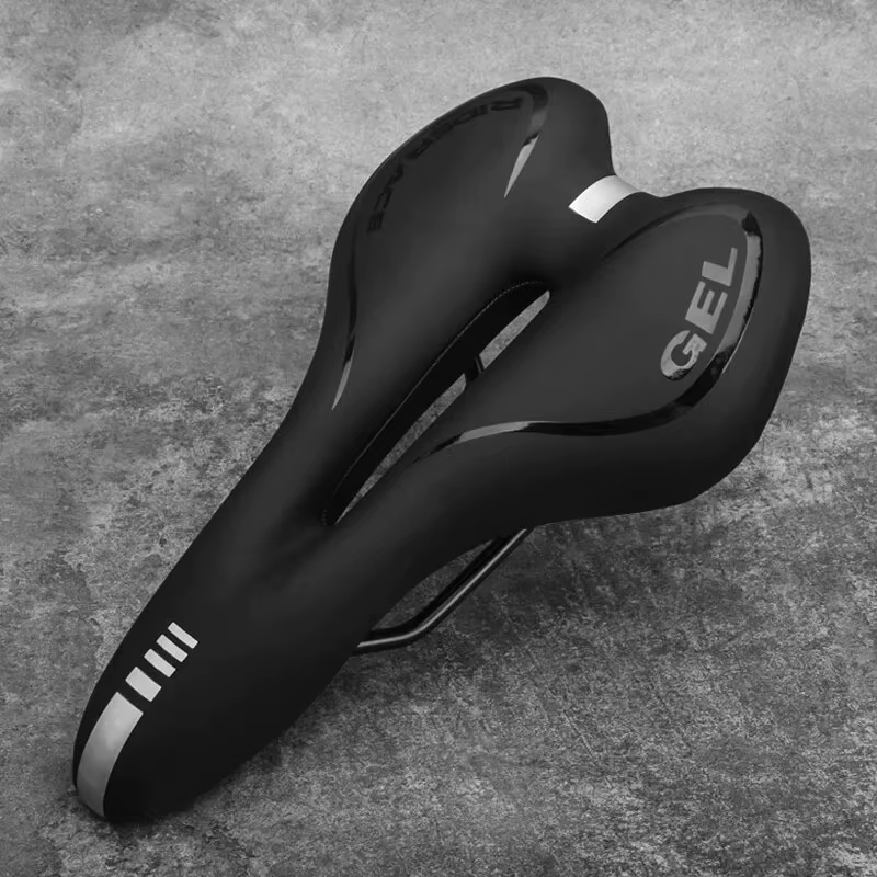 Selle de vélo Gel vtt montagne route siège de cyclisme pour hommes femmes PU cuir Silicone confortable doux antichoc