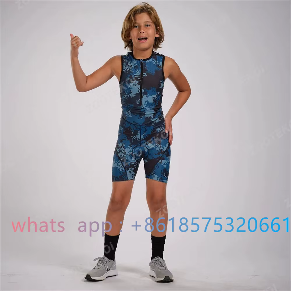 Zootekoi-Maillot de cyclisme à manches courtes pour enfants