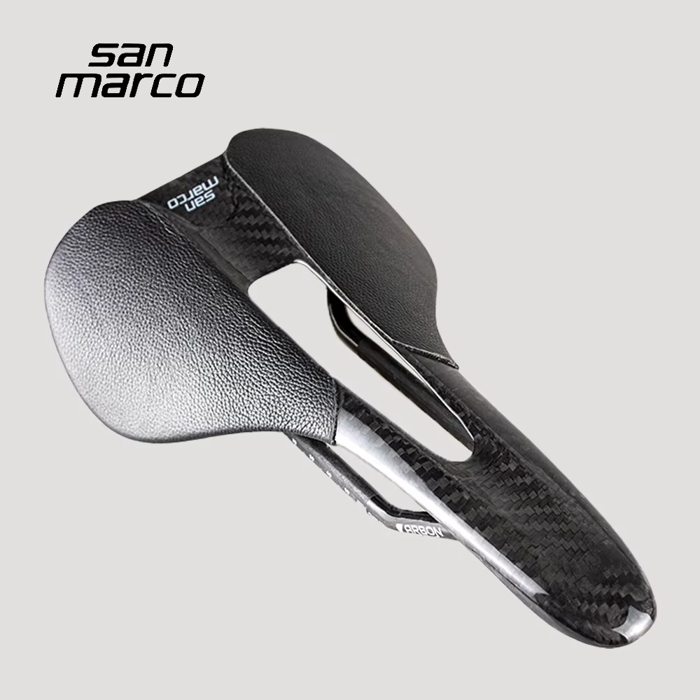 Selle de vélo de route en carbone intégral San Marco ultralégère
