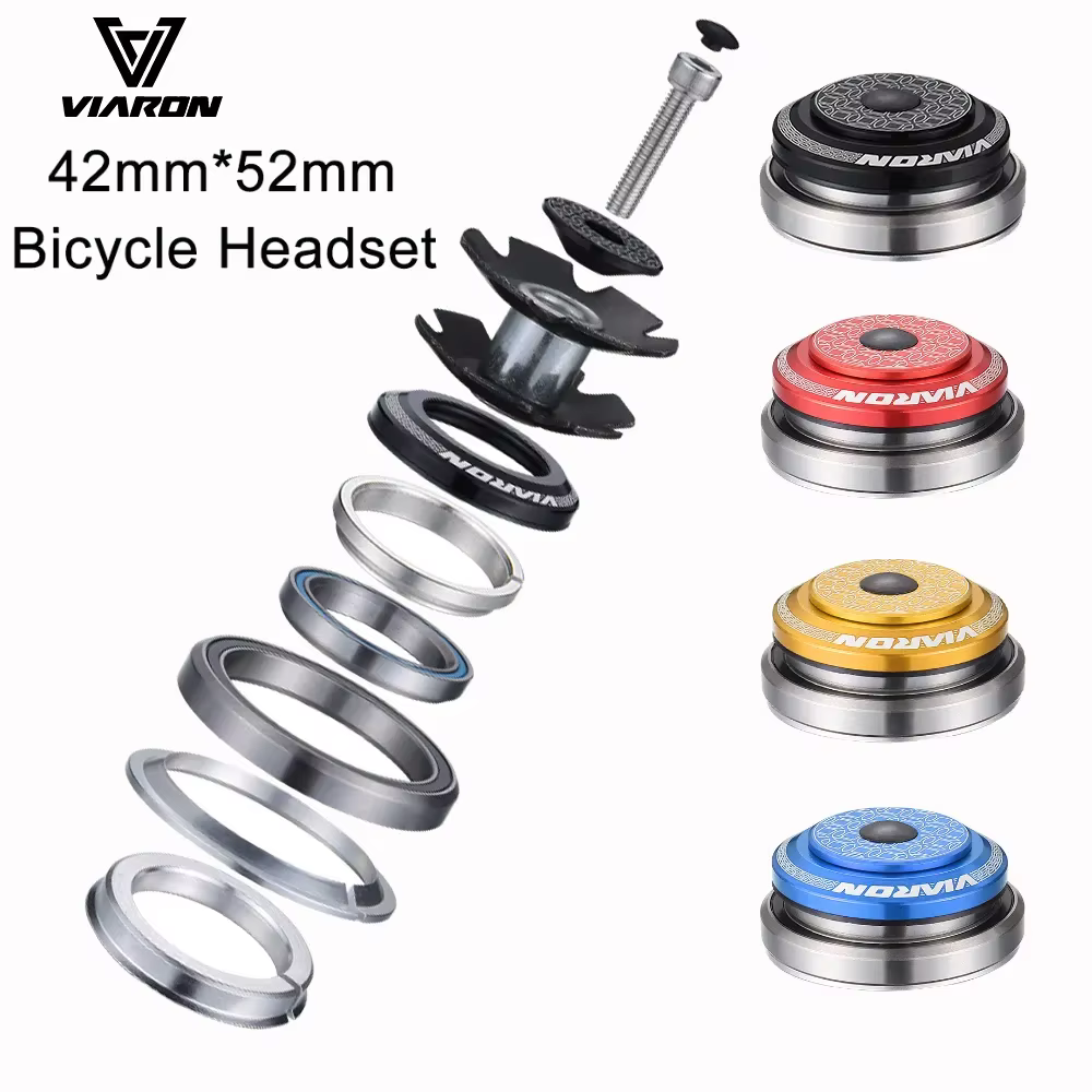 VIARON vélo casque 52Mm/42Mm vtt cyclisme fourche de direction presse roulement boîte VTT 1 1/8-1 1/2 colonne Vtt