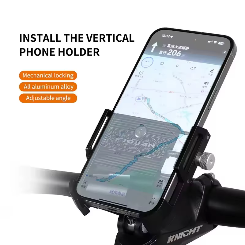 Support de téléphone en alliage d'aluminium pour vélo de route
