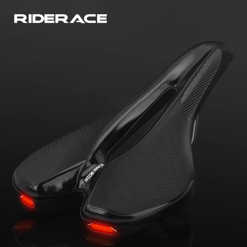 Selle de vélo avec feu arrière
