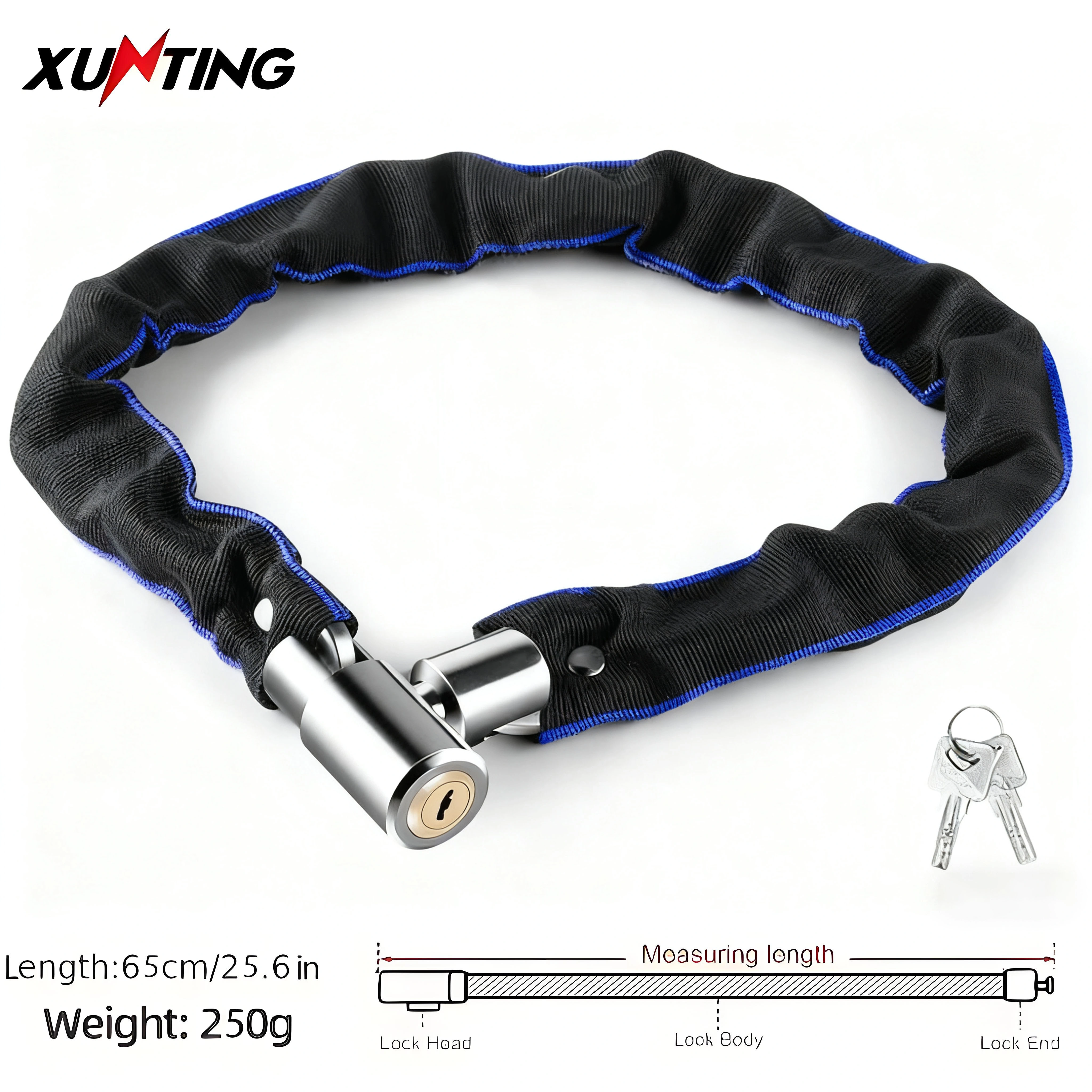 Xunting – serrure de chaîne de vélo avec poids plus léger et sécurité