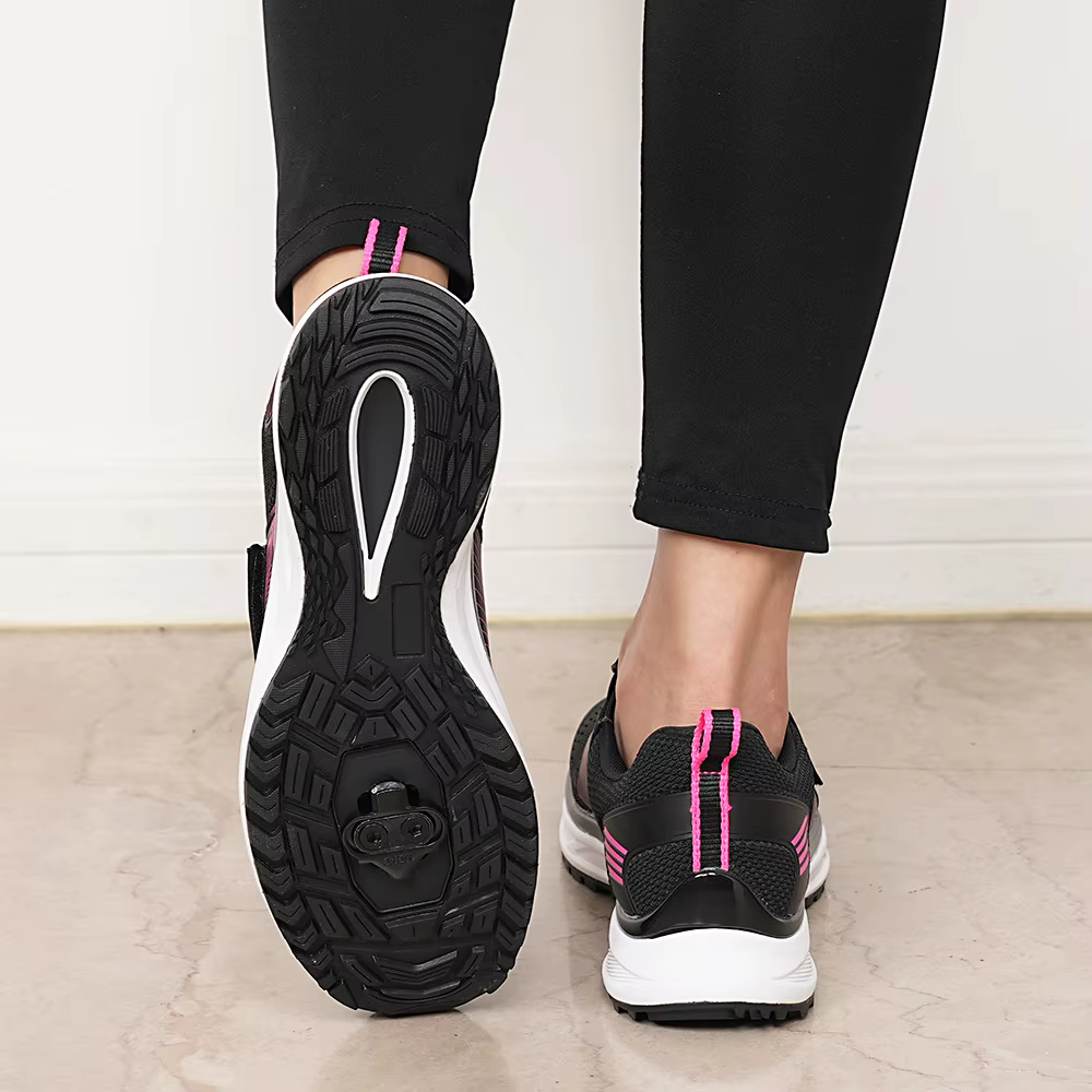 Chaussures de cyclisme dynamiques de fitness d'intérieur pour femmes