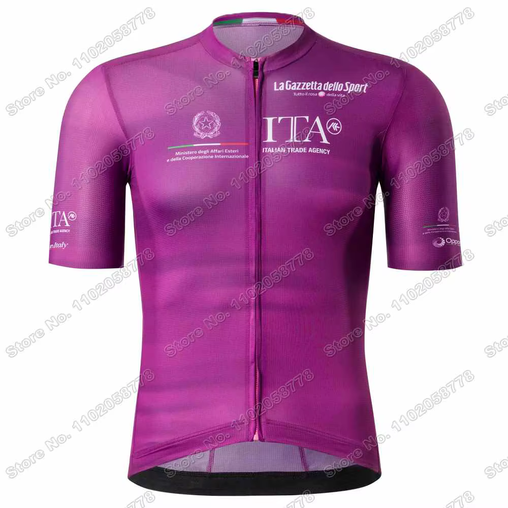Maillot de Cyclisme manches courtes Italie Tour d'Italie 2026 Rose