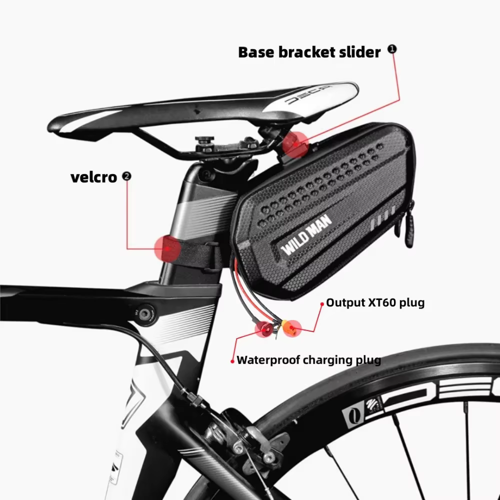 Batterie universelle pour vélo 60V 52V 48V 36V haute capacité 6Ah 8Ah 10Ah 12Ah 18Ah, pack Li-ion étanche avec chargeur et sac
