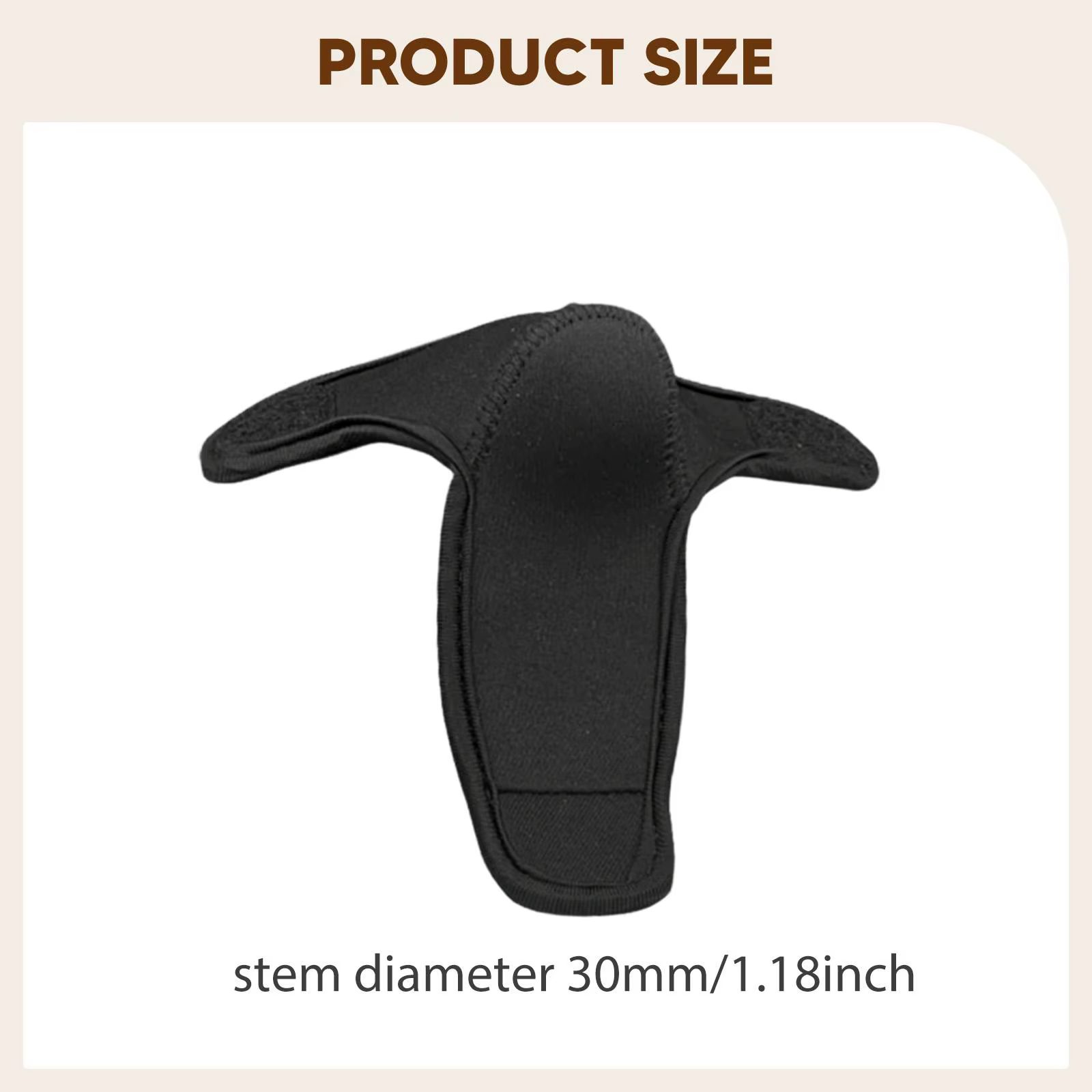 Couverture de tige de vélo d'équilibre pour enfants, anti-collision, facile à installer, noire