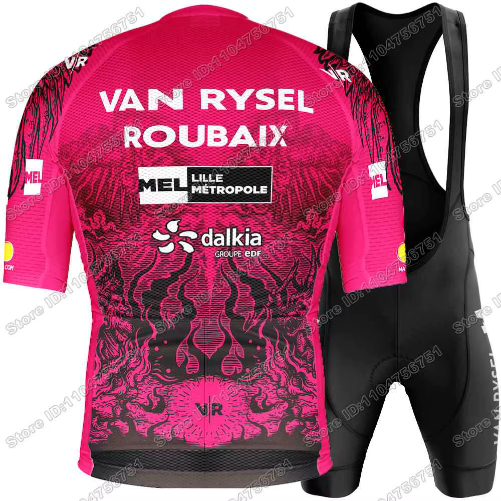 Maillot de Cyclisme Équipe Roubaix 2026 Rose