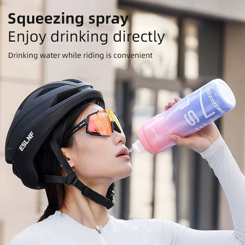 Bouteille d'eau isotherme double paroi pour vélo de route et VTT