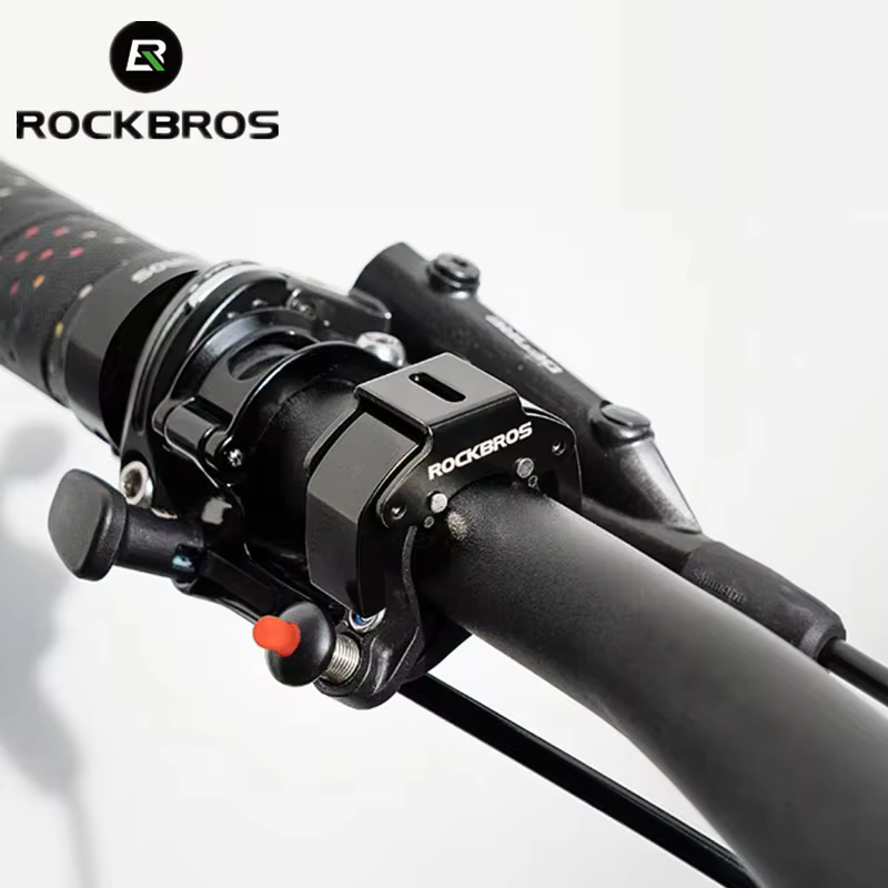 ROCKBROS vélo cloche classique en acier inoxydable noir rouge corne