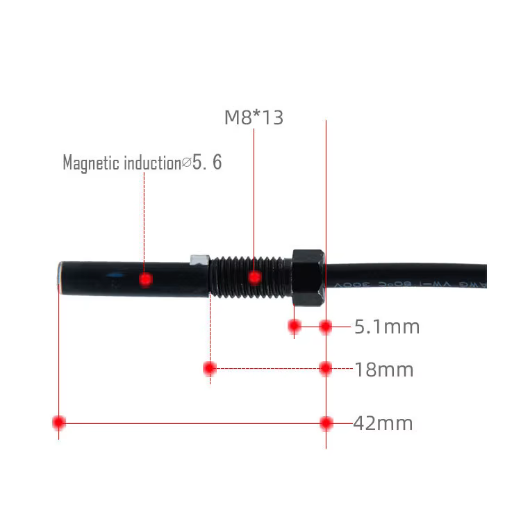 Scooter électrique VTT E-BIKE fil d'induction magnétique 1500mm capteur de Zoom puissance coupure levier de frein pièces de vélo