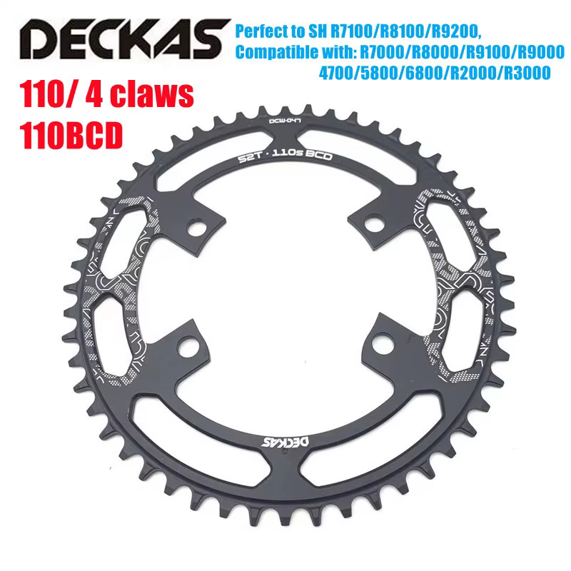 Deckas 110BCD plateau à 4 griffes vélo de route roue à chaîne large étroite pourshimano R7000 R8000 R9100 R9000 4700 5800 6800 R2000 R3000