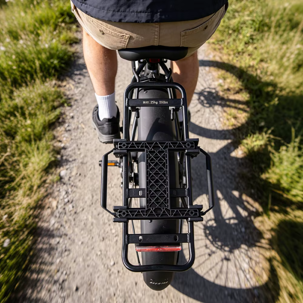 Porte-bagages arrière détachable rapide pour vélo électrique et VTT – Support de transport de bagages