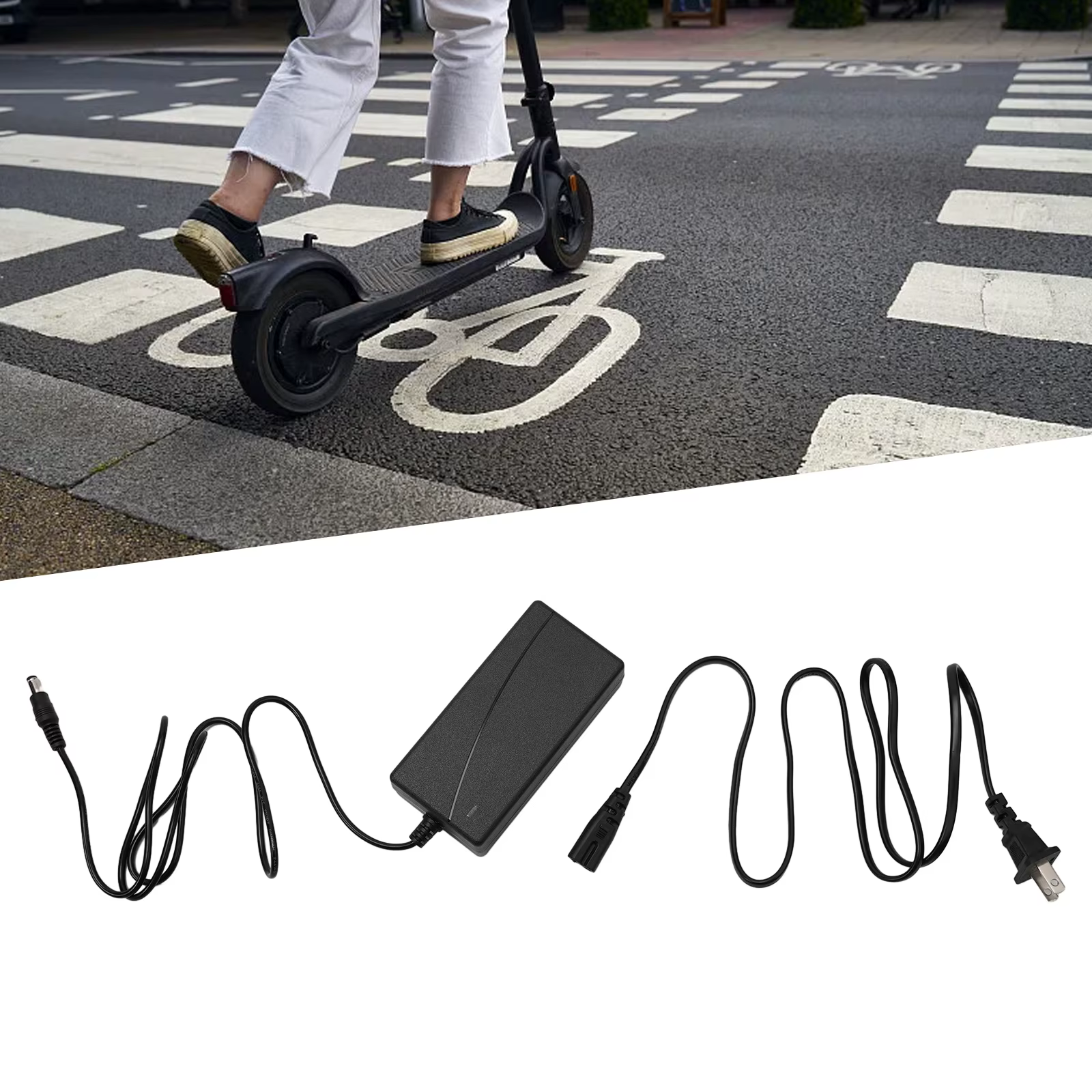 Pour US 42V 2A Scooter chargeur de batterie adaptateur secteur pour 36V vélo électrique pour M365 Scooter électrique batterie pièces de charge