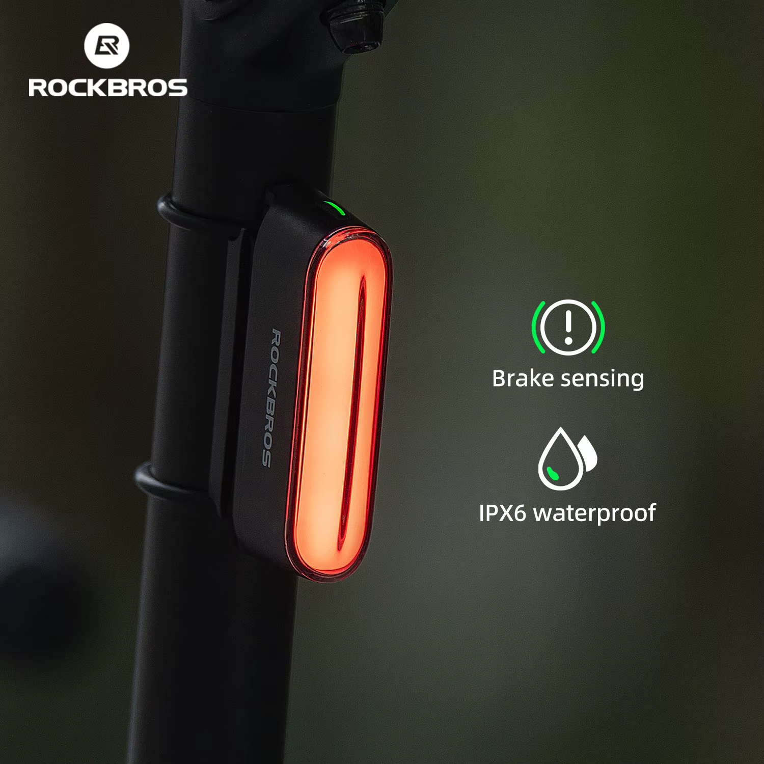 ROCKBROS feu arrière de vélo feu