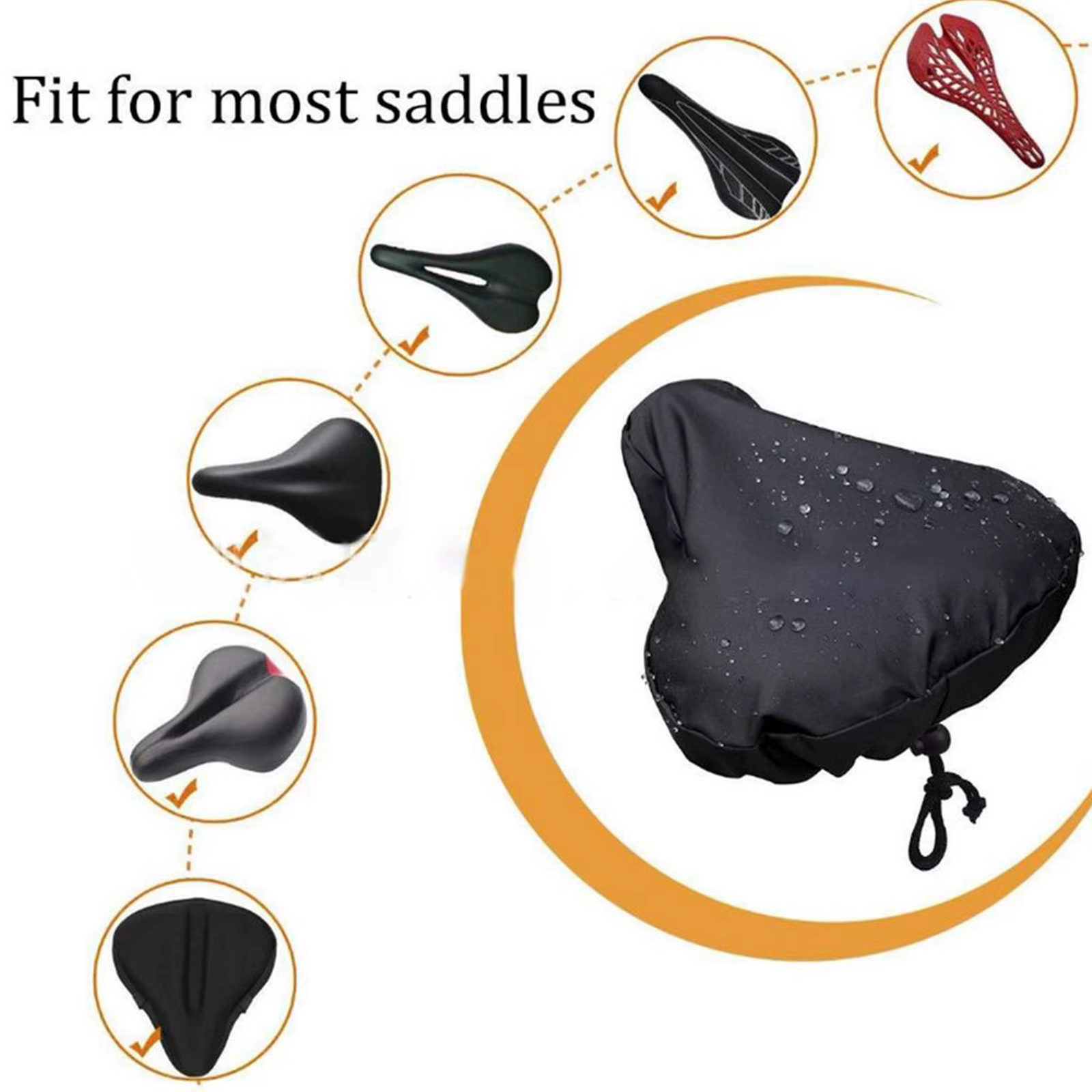 Housse de protection imperméable pour selle de vélo