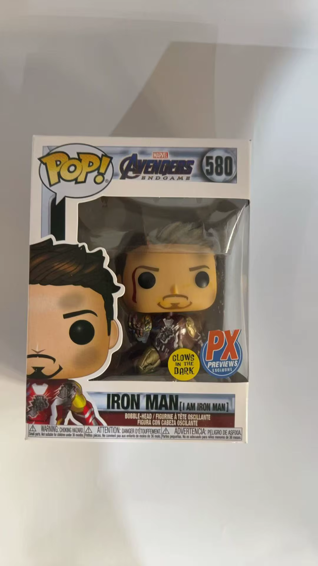 Funko Pop Les Avengers Iron Man 580 # Figurines d'action en vinyle I AM IRON MAN, édition spéciale, modèle de collection