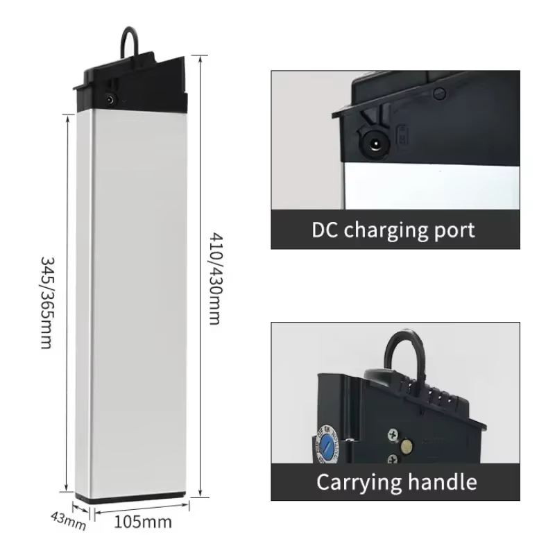 48V 10Ah 12Ah 17Ah batterie de vélo électrique pliante ampli DCH 006 pour Samebike LO26 20LVXD30 XP2.0 Batteries