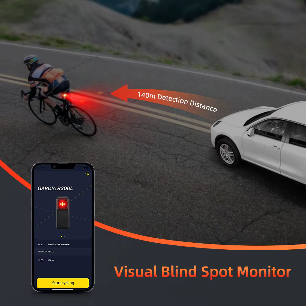 Enquêter arrière avec radar intelligent pour vélo