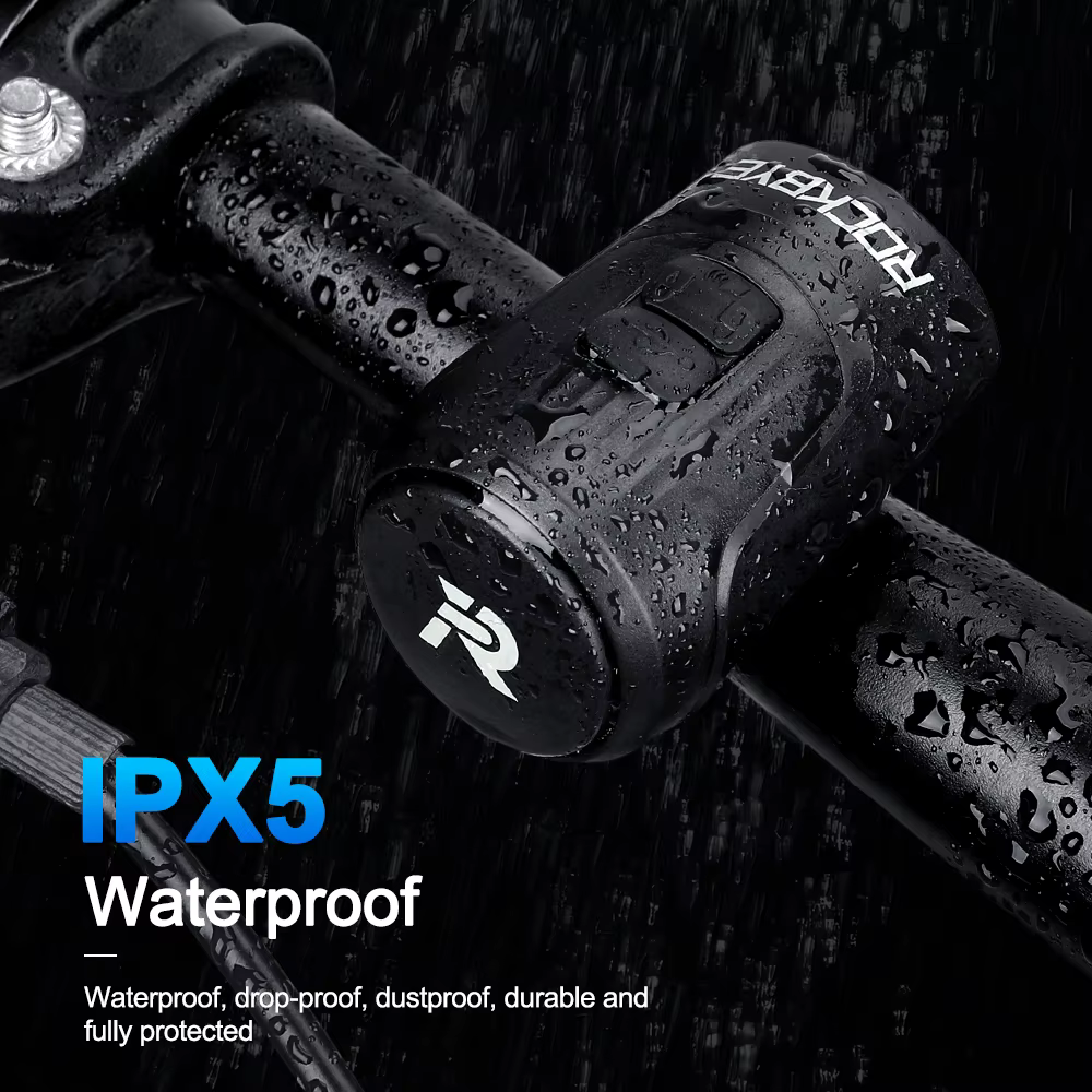 Rockbye 125dB fort vélo moto électrique cloche klaxon IPX5 étanche Micro-USB Rechargeable VTT alarme antivol