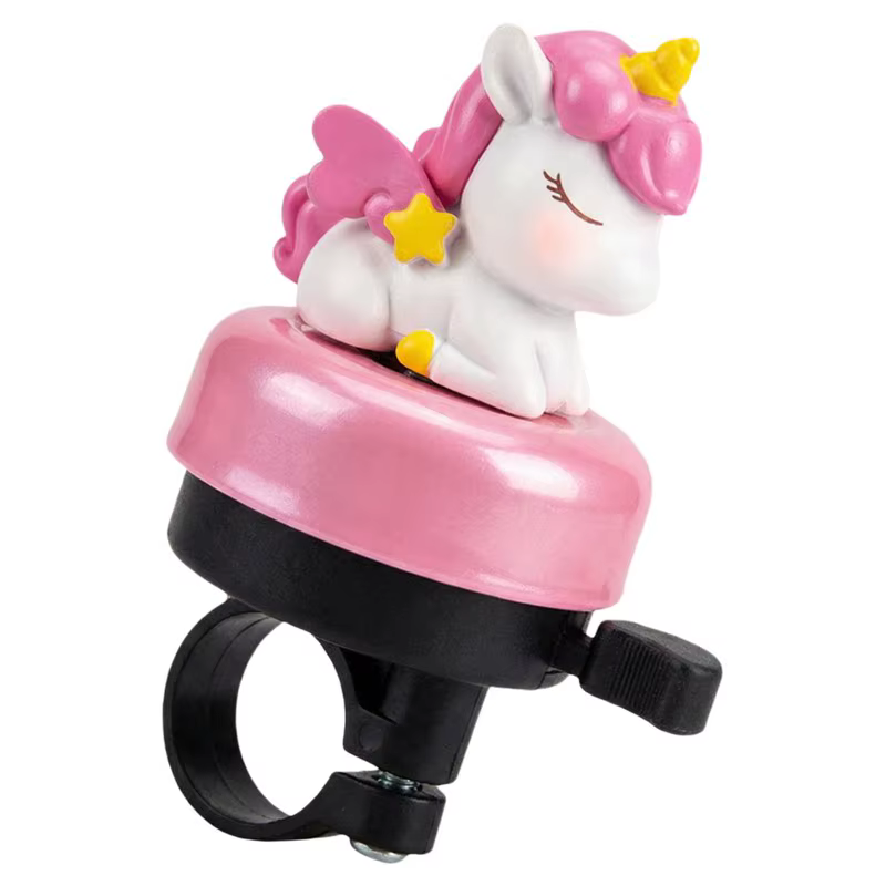 Sonnette de vélo licorne de dessin animé