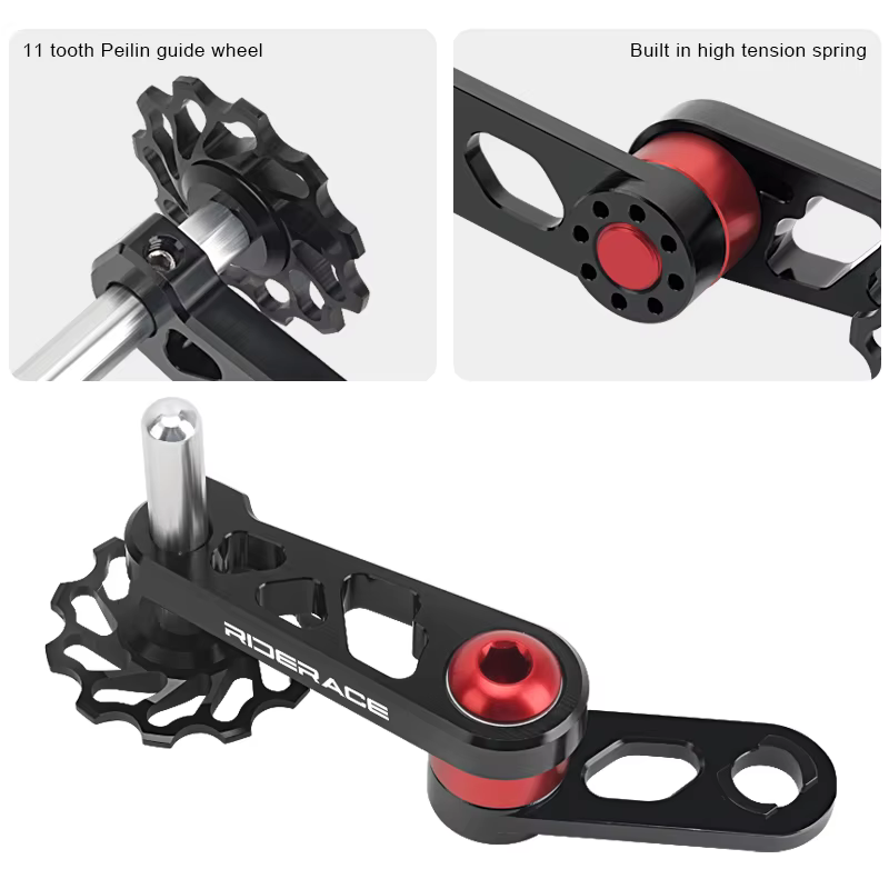 RIDERACE tendeur de chaîne de vélo dérailleur arrière à vitesse unique en alliage d'aluminium pour Guide