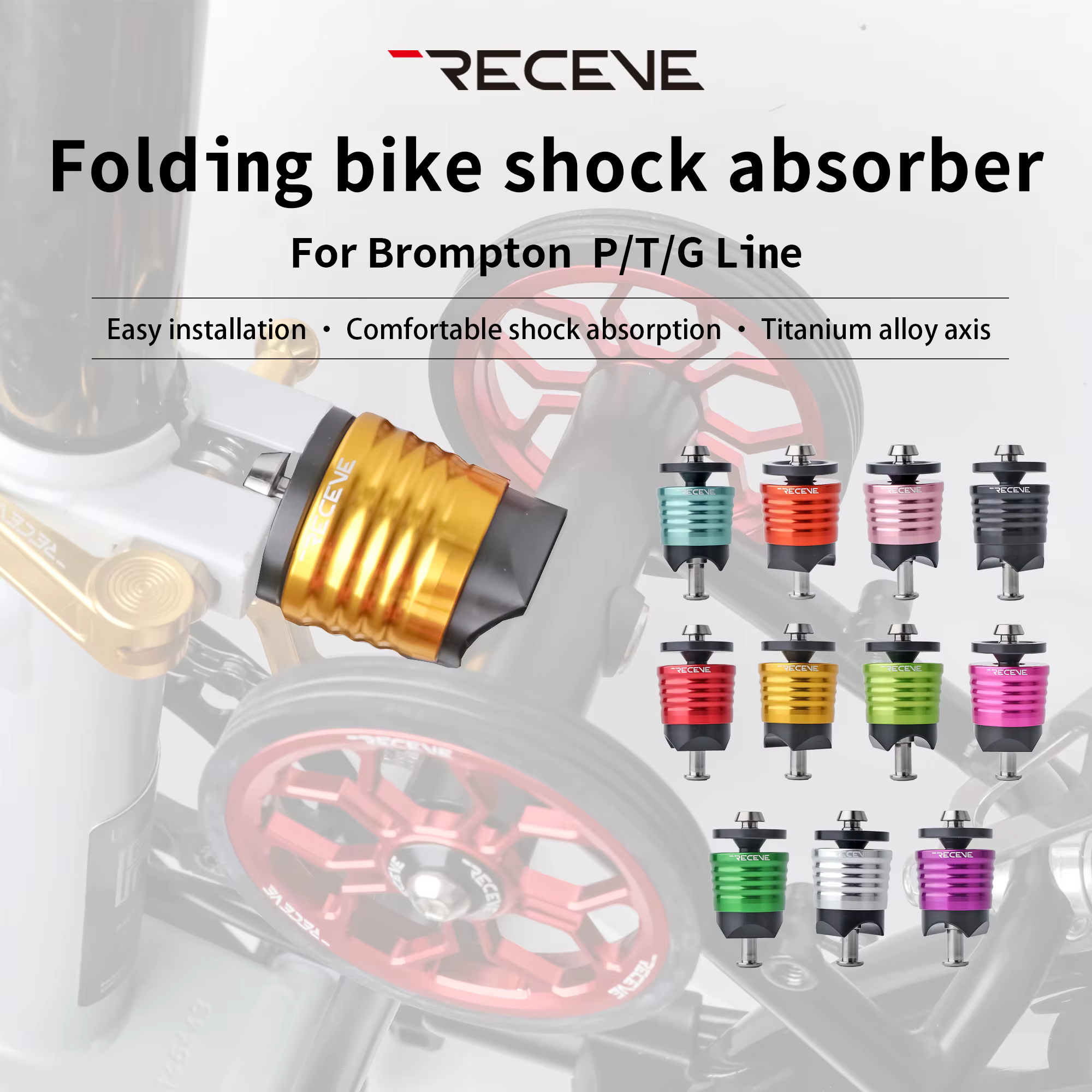 RECEVE – amortisseur arrière de vélo pliant