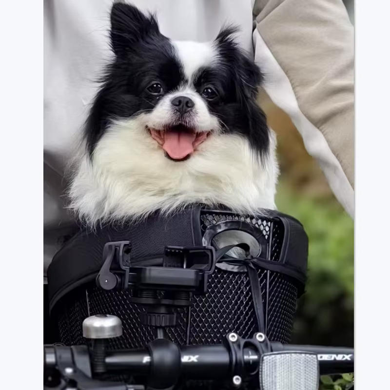 Panier de vélo pliable et détachable pour animaux de compagnie