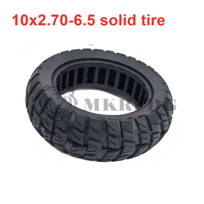 Scooter électrique auto-équilibrage voiture 10 pouces 10x2.70-6.5 pneu solide universel antidéflagrant Non pneumatique