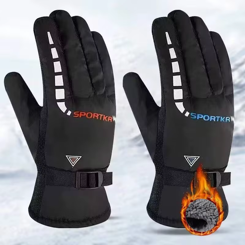 Gants de cyclisme d'hiver imperméables et antidérapants