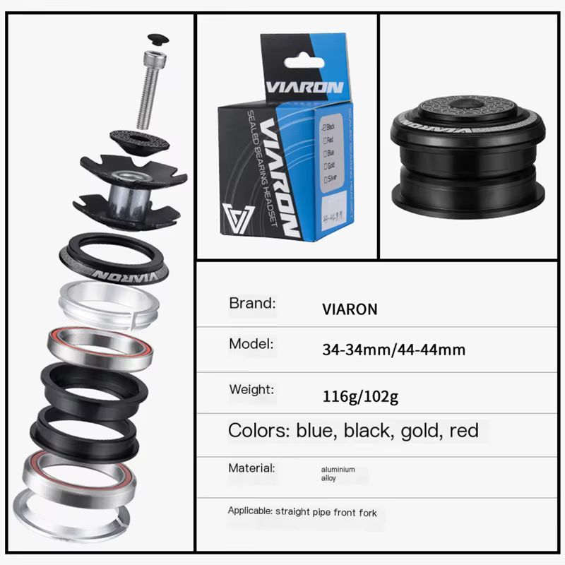 VIARON – casque de vélo vtt 1 1/8 34MM